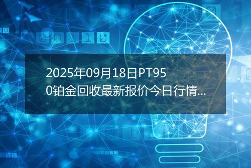 2025年09月18日PT950铂金回收最新报价今日行情及实时市场价多少钱一克