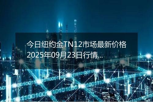 今日纽约金TN12市场最新价格2025年09月23日行情及报价多少元一克