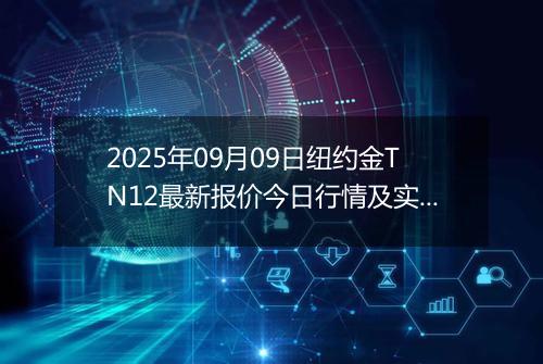 2025年09月09日纽约金TN12最新报价今日行情及实时市场价多少一克