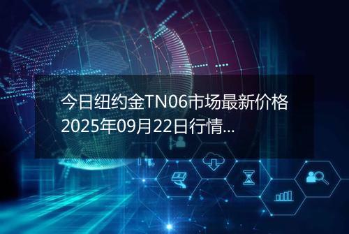 今日纽约金TN06市场最新价格2025年09月22日行情及报价多少元一克