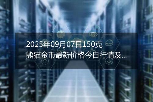 2025年09月07日150克熊猫金币最新价格今日行情及市场报价多少元一个