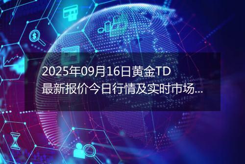 2025年09月16日黄金TD最新报价今日行情及实时市场价多少元一克