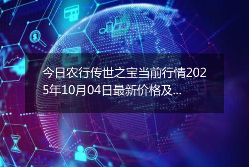 今日农行传世之宝当前行情2025年10月04日最新价格及市场价多少元一克