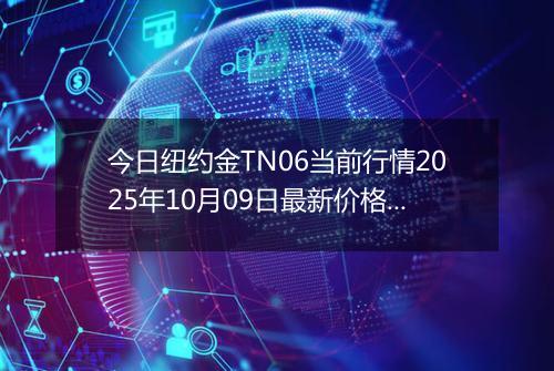 今日纽约金TN06当前行情2025年10月09日最新价格及市场价多少一克