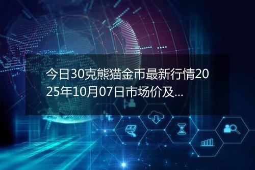 今日30克熊猫金币最新行情2025年10月07日市场价及当前价格多少元一个