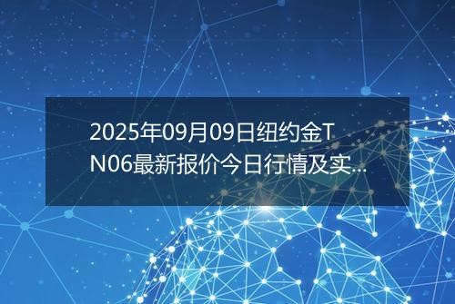 2025年09月09日纽约金TN06最新报价今日行情及实时市场价多少元一克