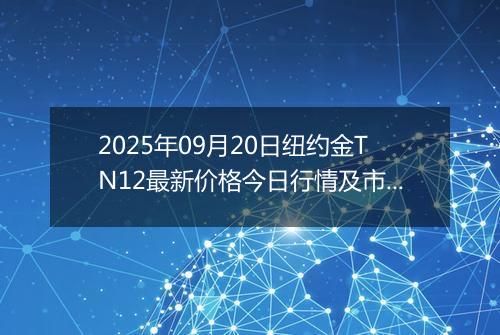 2025年09月20日纽约金TN12最新价格今日行情及市场报价多少元一克