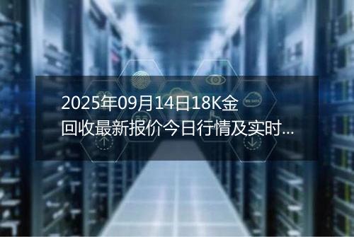 2025年09月14日18K金回收最新报价今日行情及实时市场价多少钱一克