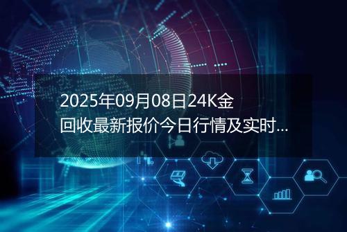 2025年09月08日24K金回收最新报价今日行情及实时市场价多少元一克