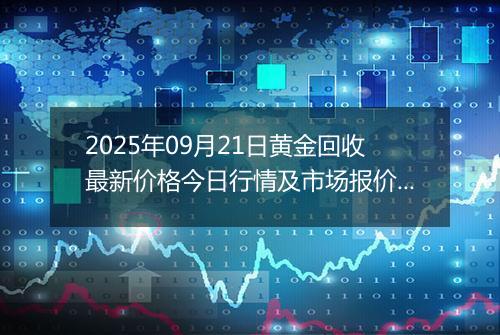 2025年09月21日黄金回收最新价格今日行情及市场报价多少钱一克