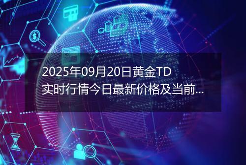 2025年09月20日黄金TD实时行情今日最新价格及当前报价多少元一克
