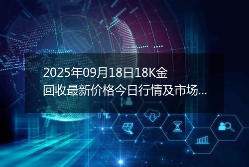 2025年09月18日18K金回收最新价格今日行情及市场报价多少一克