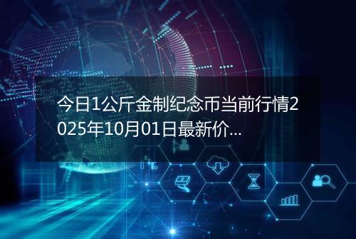今日1公斤金制纪念币当前行情2025年10月01日最新价格及市场价多少元一个