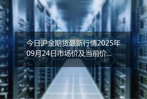 今日沪金期货最新行情2025年09月24日市场价及当前价格多少一克