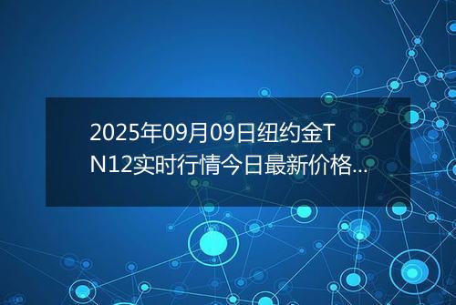 2025年09月09日纽约金TN12实时行情今日最新价格及当前报价多少元一克