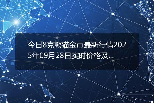 今日8克熊猫金币最新行情2025年09月28日实时价格及报价多少元一个