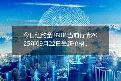 今日纽约金TN06当前行情2025年09月22日最新价格及市场价多少钱一克
