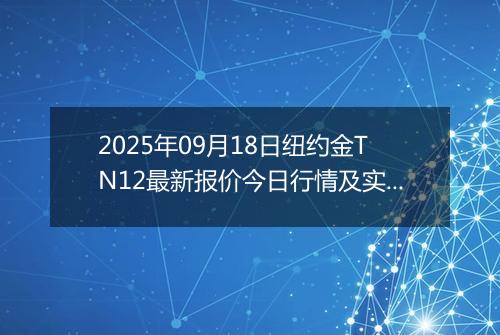 2025年09月18日纽约金TN12最新报价今日行情及实时市场价多少一克