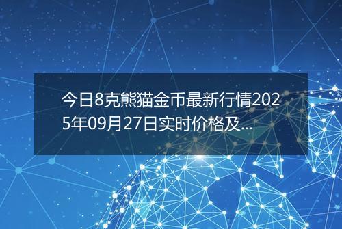 今日8克熊猫金币最新行情2025年09月27日实时价格及报价多少元一个
