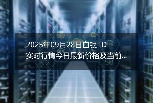 2025年09月28日白银TD实时行情今日最新价格及当前报价多少钱一克