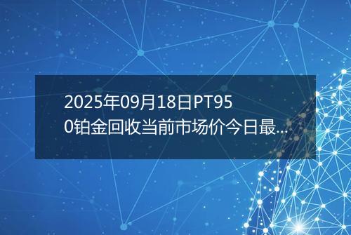2025年09月18日PT950铂金回收当前市场价今日最新行情及报价多少一克