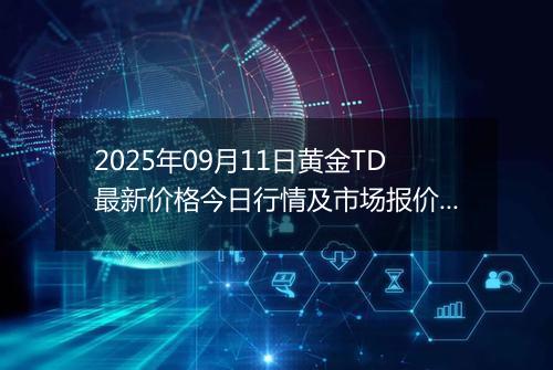 2025年09月11日黄金TD最新价格今日行情及市场报价多少元一克