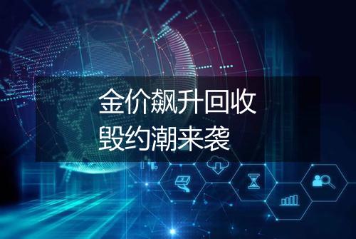 金价飙升回收毁约潮来袭